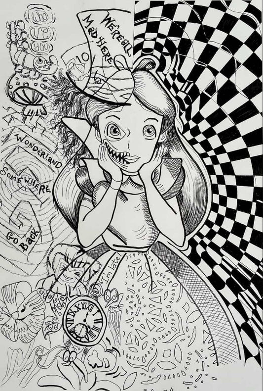 Not So Wonderland Black & White